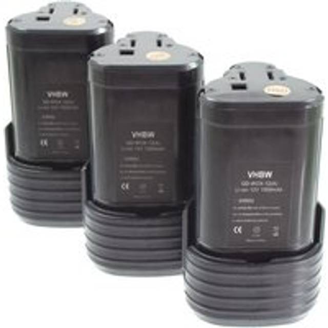 3x Battery Replacement for Worx WA3503, WA3509 for Power Tools (1500 mAh, Li-Ion, 12 v) - Vhbw