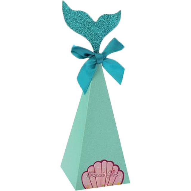 20PCS Mermaid Gift Box Party Mermaid Favor Bags Mermaid Candy Boxes style B