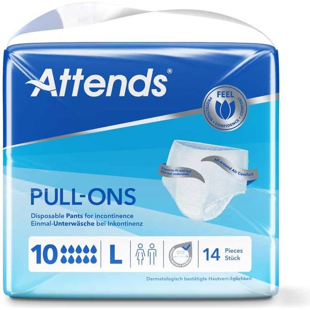 Inko skydd allt-i-ett byxa - Attends Pull-Ons 10  L - 56 st