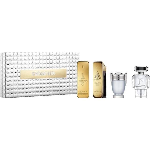 Paco Rabanne Miniatures For Him Gift Set 5ml 1 Million EDT + 5ml 1 Million Elixir EDP + 5ml Invictus EDT + 5ml Phantom EDT