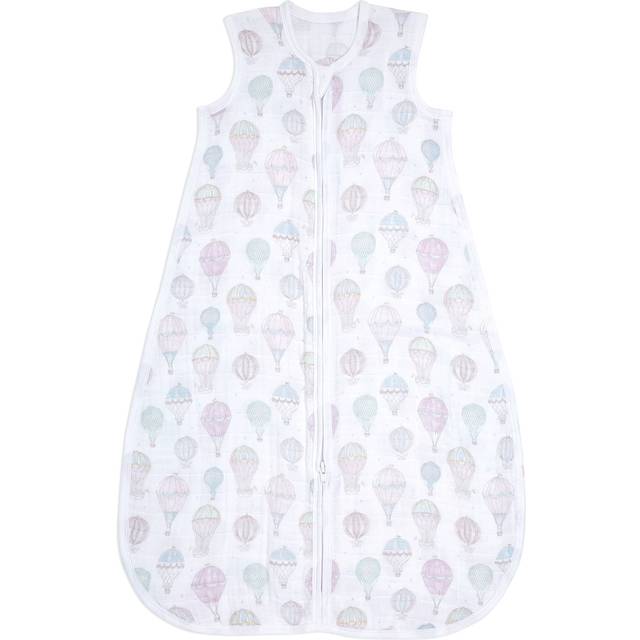 Aden + Anais White Organic Cotton Hot Air Ballon Print Sleeping Bag - 0-6 month