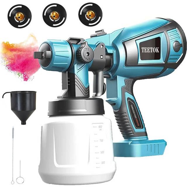 Cordless Electric Paint Spray Gun Portable Sprayer Naked-Compatible with Makita Battery