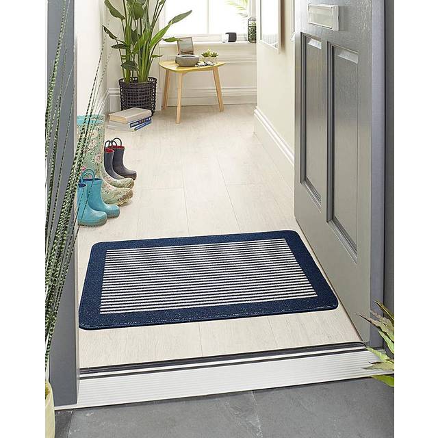My Mat My Stain Resistant Stripe Silver 67X200, Grey
