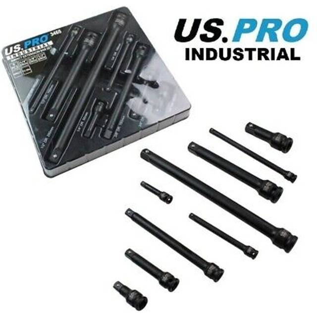 Us pro industrial 9pc impact socket extension set 1/4,3/8,1/2" drive 3465