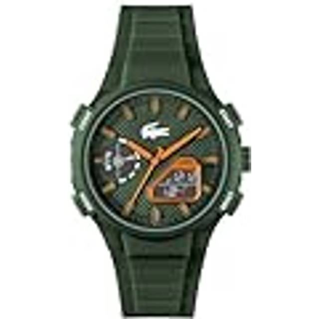 Lacoste for man. 2011367 Analogue and digital silicone watch LC33 green (OSFA), Casual, Bracelet