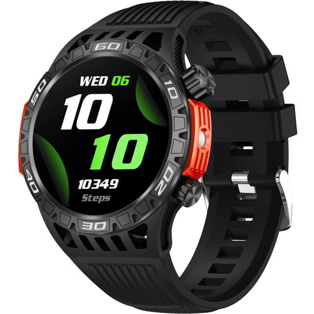 Chronus Smartwatch with Compass, Flashlight, Bluetooth Calling, Incoming Call Flash Notification, Outdoor Sports Tracking, and Health