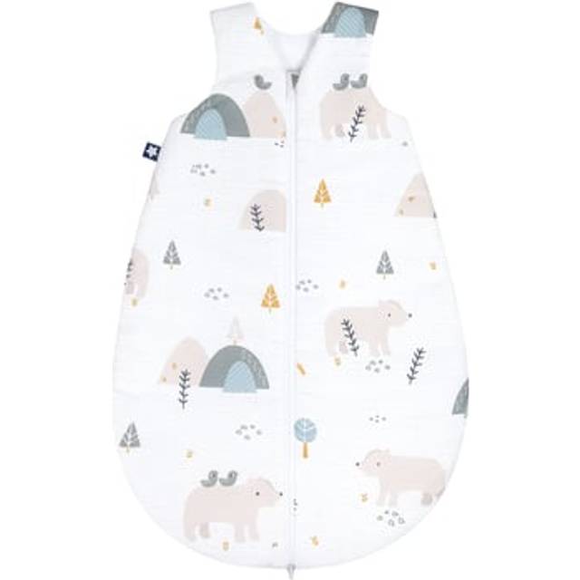 Julius Zöllner Baby året runt sovsäck av 100% bomull, storlek 70, 6–12 månader, standard 100 av OEKO-TEX, tillverkad i Tyskland, Mountain Bear