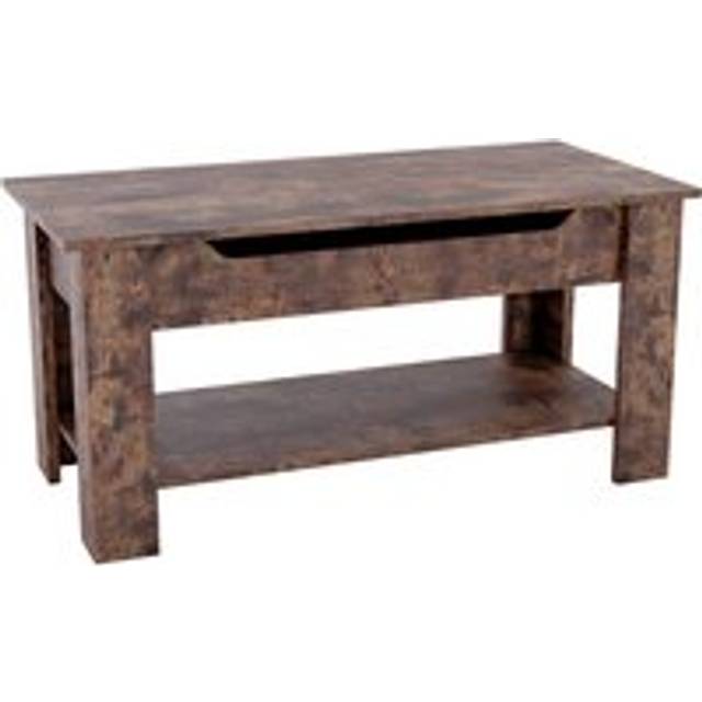 Vida Designs Lift Up Coffee Table, Dark Wood, Brown