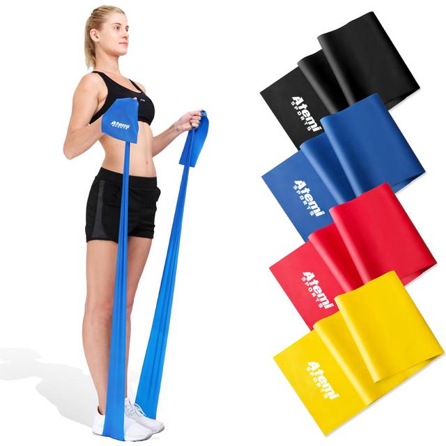 Exercise Band | 1.2m or 2m Resistance Bands for Women or Men [SOLD SINGLY] | Long Resistance Band for Pilates & Stretching | Physiotherapy Recovery