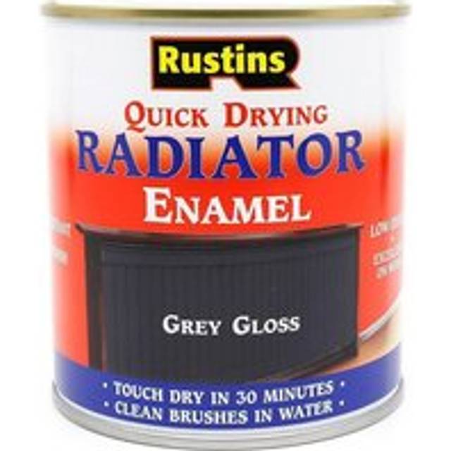 Rustins Quick Drying Radiator Enamel Gloss - Grey 250ml