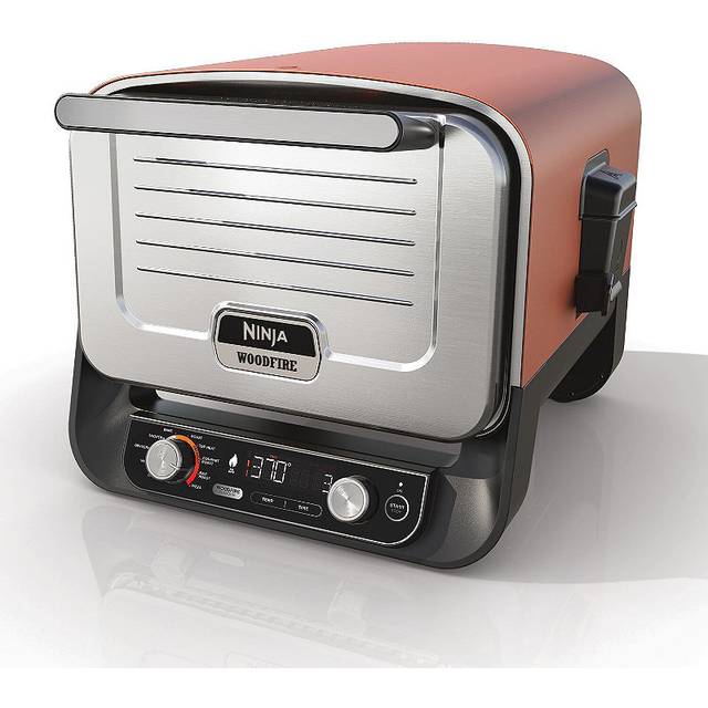Ninja OO101UK Ninja Woodfire Outdoor Oven Artisan Pizza Maker and BBQ Smoker - Terracotta/Steel