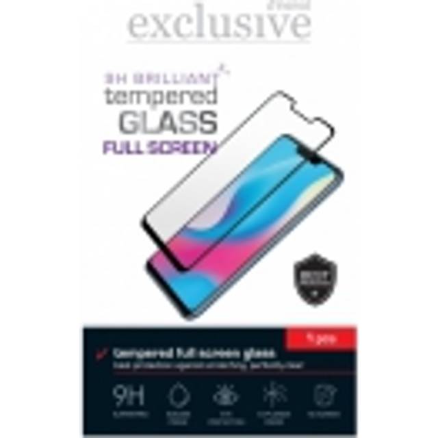 Insmat Exclusive - Skärmskydd för mobiltelefon - helskärm - glas - ramfärg svart - för Sony XPERIA 10 V