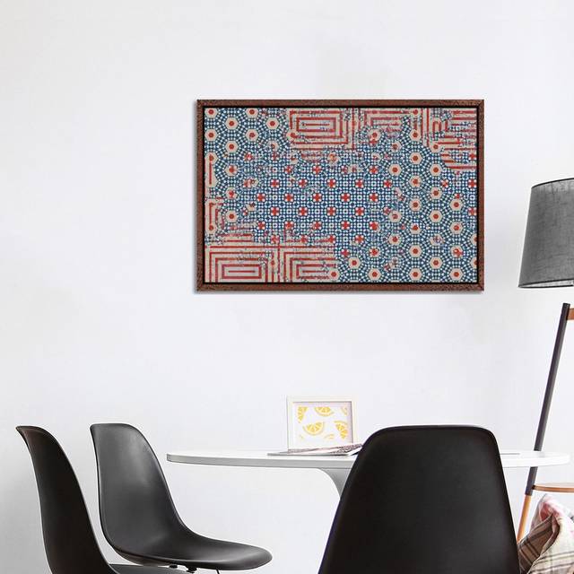 Abstract Flag by Teis Albers - Gallery-Wrapped Canvas Giclée on Canvas - Classic Wood Floater Framed (66.04cm H x 101.6cm W)
