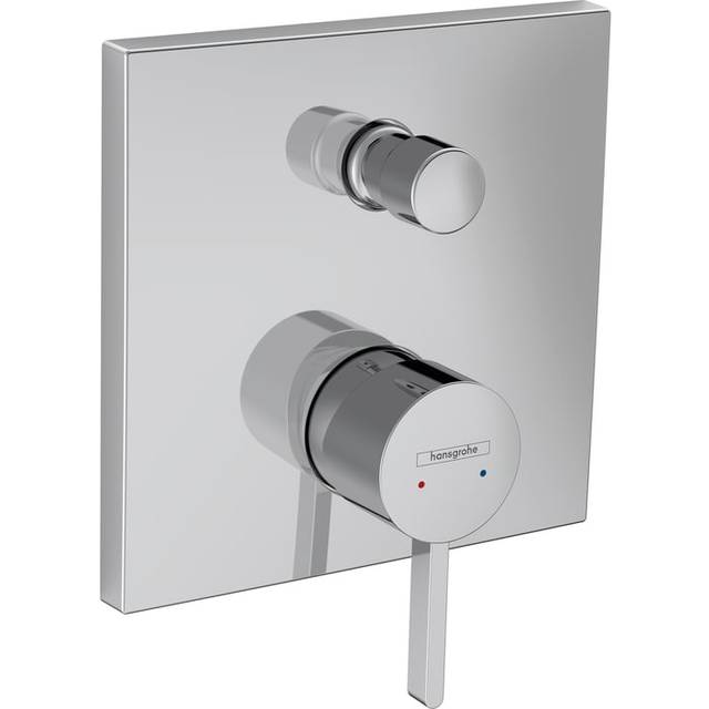 Hansgrohe Finoris Chrome Concealed Single Lever Bath Mixer Valve With