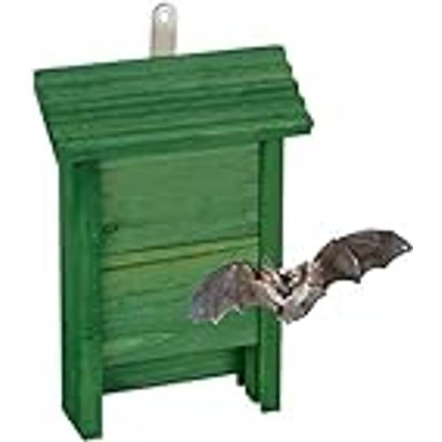 Relaxdays - Bat Box, Large Safelodging for Wildlife, HxWxD: 29x18x6, Animal Hotel, Sanctuary, Protect, Pine Wood, Green