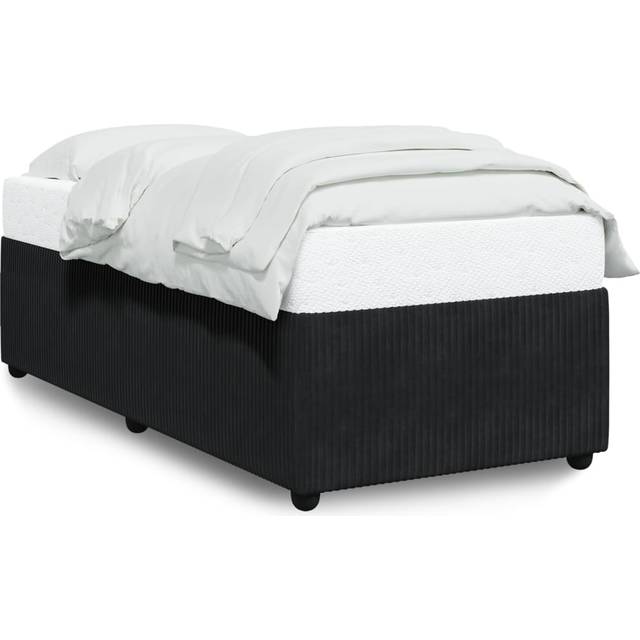vidaXL Bed Frame without Mattress Black 80x200 cm Velvet