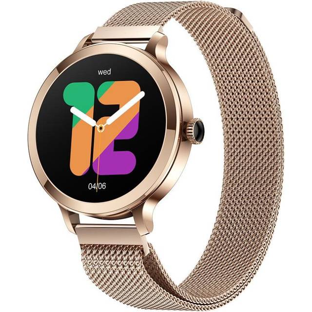 "Chronus Smart Watches for Women, 1.106"" AMOLED Small Screen Smartwatch Answer/Make Call for Android iOS Phones, IP68 Waterproof Fitness Activity"