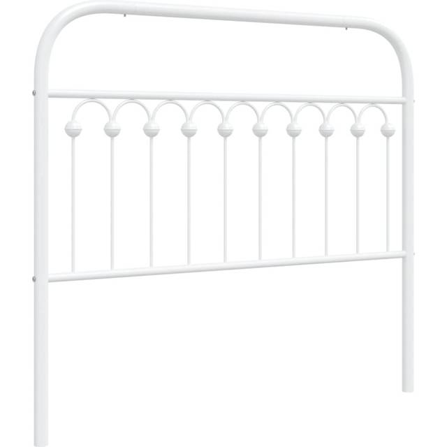 vidaXL Metal Headboard White 107 cm