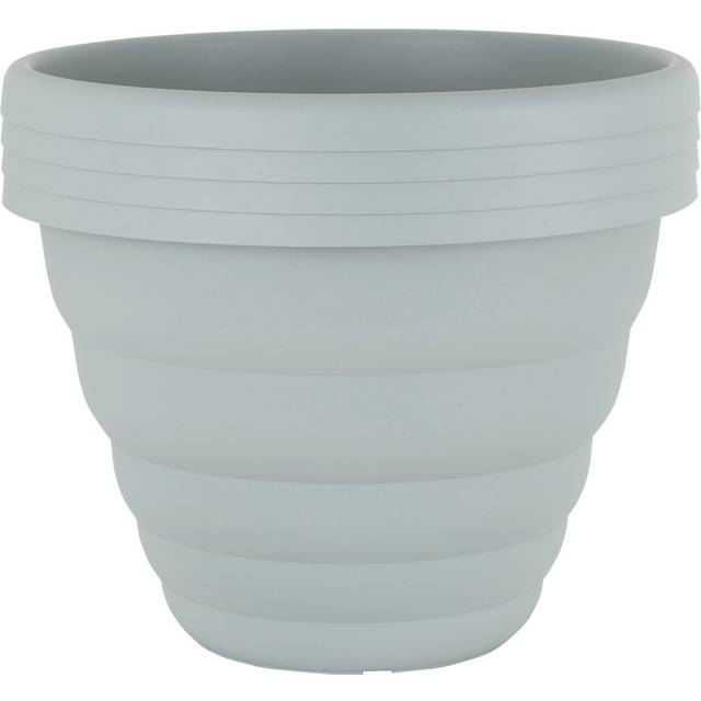 Wham Beehive Round Pot Cement - Grey (37 cm H x 48 cm W x 48 cm D)