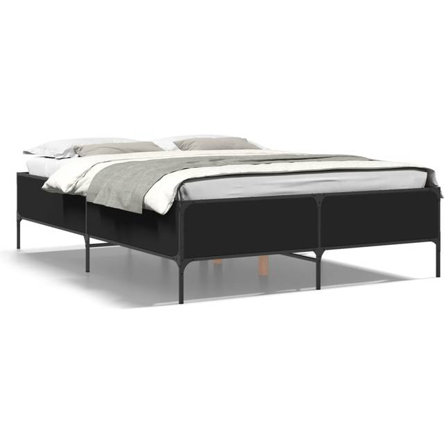 Bed Frame without Mattress Black 120x190 cm Small Double Vidaxl