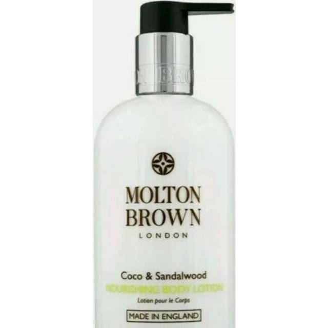 Molton brown coco & sandalwood nourishing body lotion 100ml unlabelled