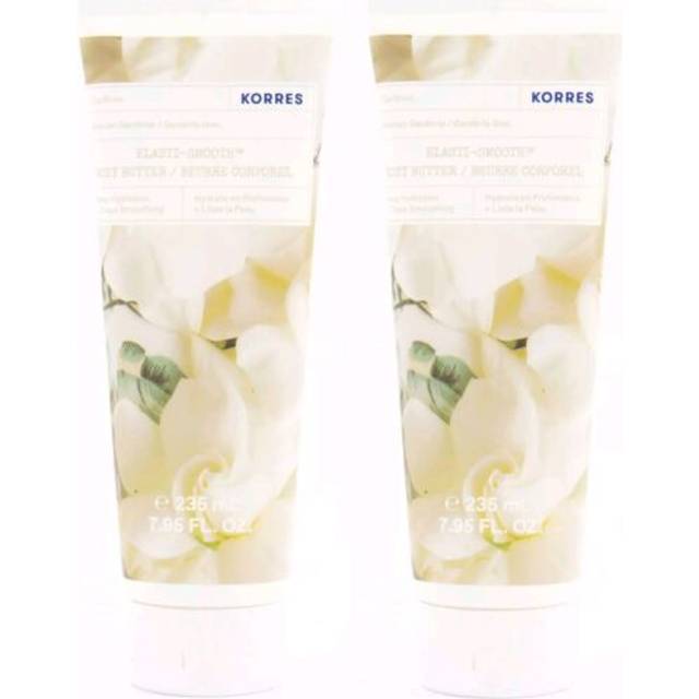 2 x korres elasti-smooth body butter grecian gardenia 235ml