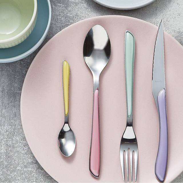 Amefa Eclat Pastels 16 Piece Cutlery Set - Multicoloured Handles