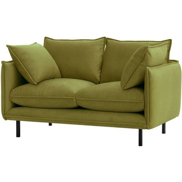 Neptali 2 Seater Velvet Sofa - Dark Green (92cm H X 153cm W X 103cm D)