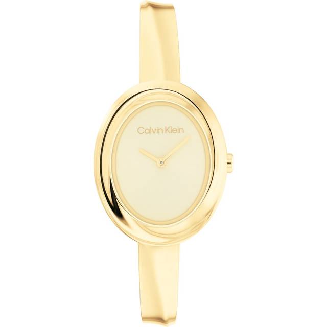 Calvin Klein Damenuhr Twisted Bezel 25100056 - gold