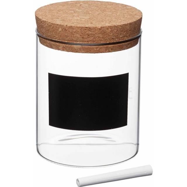 KitchenCraft Natural Elements Eco-Friendly Small Glass Storage Canister