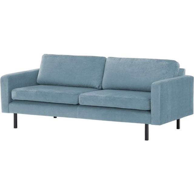 Ebern Designs Lioni 3 Seater Velvet Sofa Light Blue 84cm H X 170cm W X 94cm D