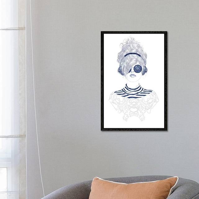 Groove Baby by Jenny Rome - Painting Print on Canvas - Black Framed (66.04 cm H x 45.72 cm W)