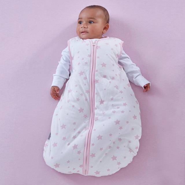 Safe Nights 2.5 Tog Baby Sleep Bag - Pink (45cm W X 70cm L)