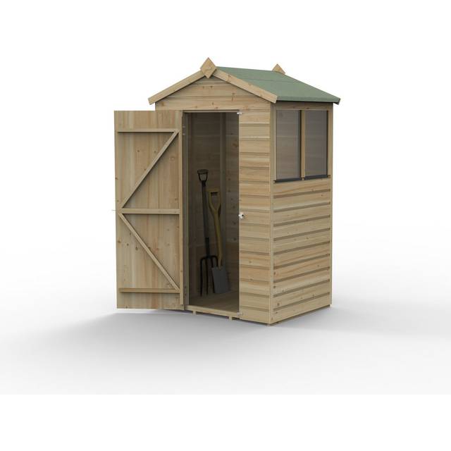 Forest Beckwood 4x3 Apex Shed - 2 Windows (Installed)