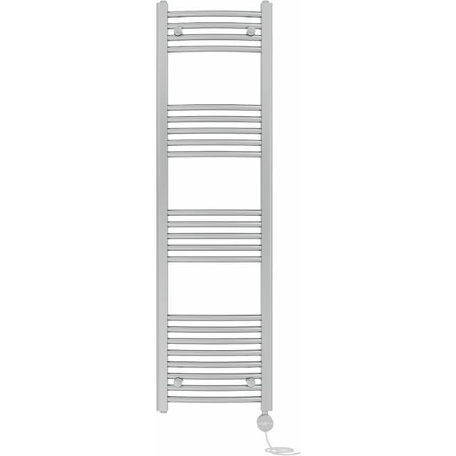 Curved Prefilled Electric Heated Towel Rail (140cm H X 40cm W X 4.5cm D)