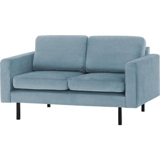 Neilius 2 Seater Velvet Loveseat - Light Blue (84cm H X 143cm W X 94cm D)
