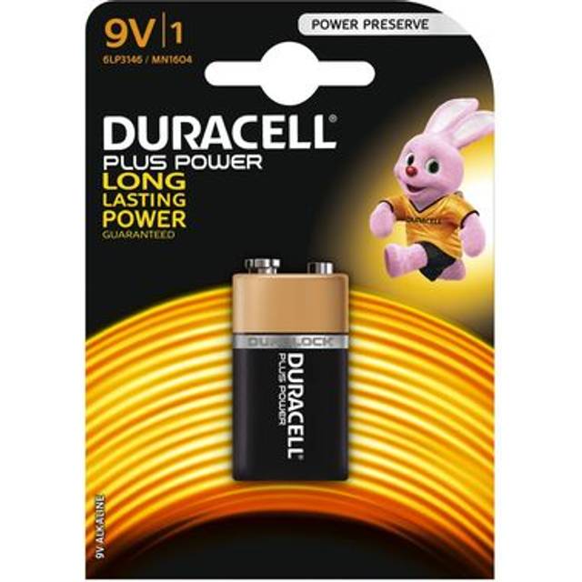 Duracell Plus 6LR61 E-block 9V batteri