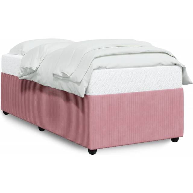 vidaXL Bed Frame without Mattress Pink 80x200 cm Velvet