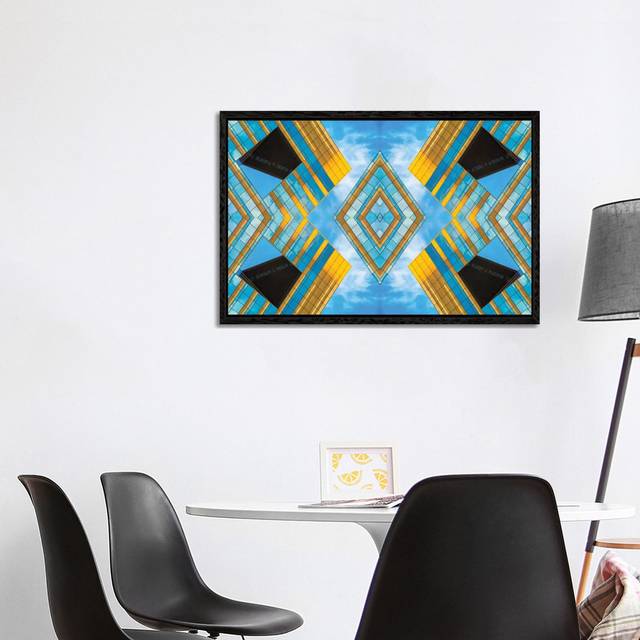 State And Grand Diamond Composite by Raymond Kunst - Gallery-Wrapped Canvas Giclée - Black Floater Framed (101.6 cm H x 66.04 cm W)