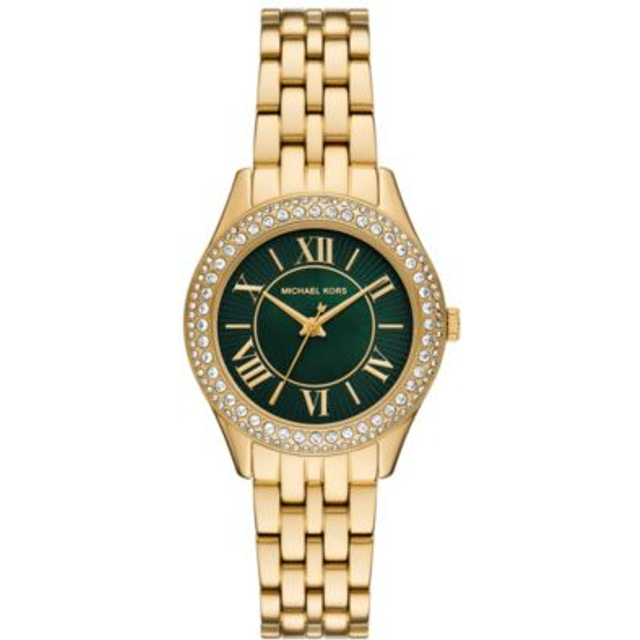 MK Mini Harlowe Pavé Gold-Tone Watch - Gold - Michael Kors - ONE SIZE