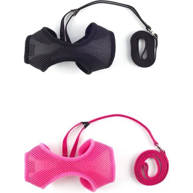 Soft Harness & Lead Black Med