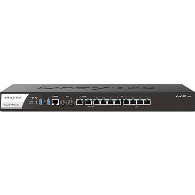 DrayTek V3912S-K wired router 2.5 Gigabit Ethernet Gigabit Ethernet Black