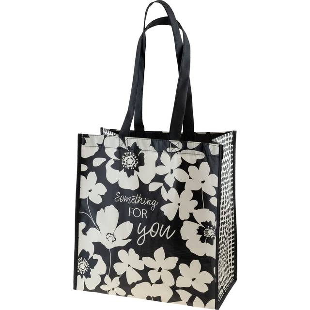 Karma Reusable Gift Bags - Tote Bag and Gift Bag with Handles - Perfect for Birthday Gifts and Party Bags RPET 1 Ink Floral Large