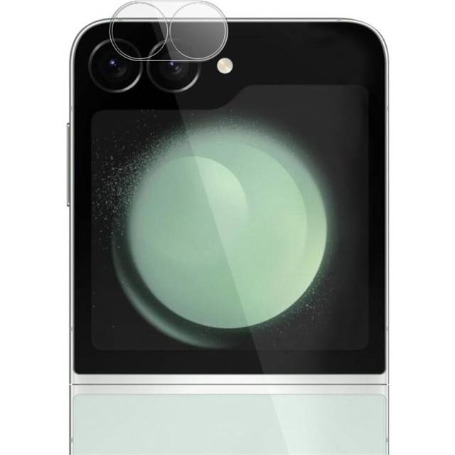 Imak Samsung Galaxy Z Flip 6 Kameraskydd i glas, Genomskinlig