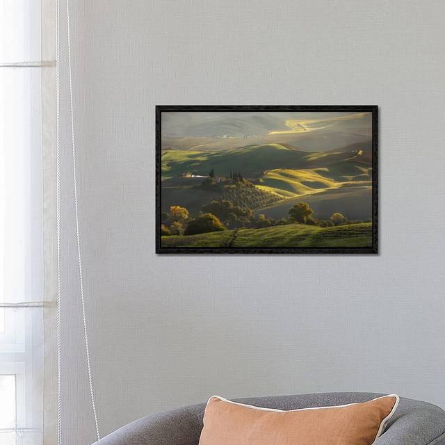 Autumn in Tuscany III by Daniel Kordan - Photograph Print on Canvas - Black Framed (66.04 cm H x 45.72 cm W)
