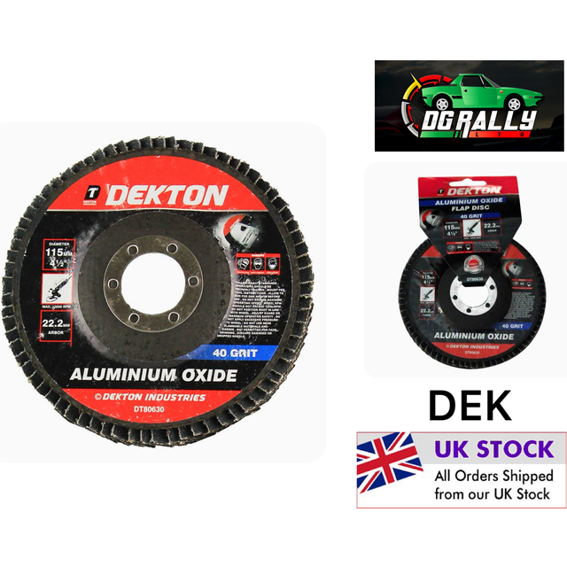 DEKTON 115MM ALUMINIUM OXIDE FLAP DISC 40 GRI, DT80630