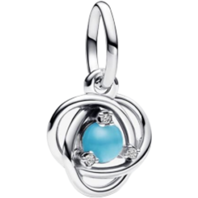 Pandora December Birthstone Eternity Circle Dangle Charms