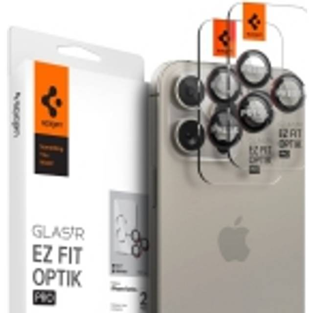 Spigen Glas.tR EZ Fit Optik Pro Lens Protector for iPhone 16 Pro Max/16 Pro/15 Pro Max/15 Pro/14 Pro - L Series