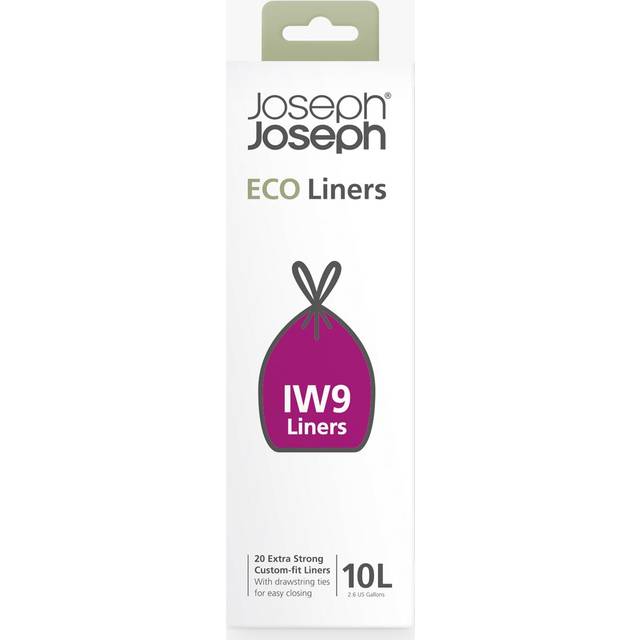 Joseph Joseph Intelligent Waste IW9 Eco Bin Liners, Pack of 20, 10L