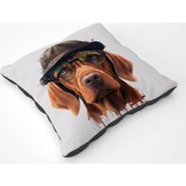 Bengal Cat With Glasses Splashart Pet Bed - Multi - XL